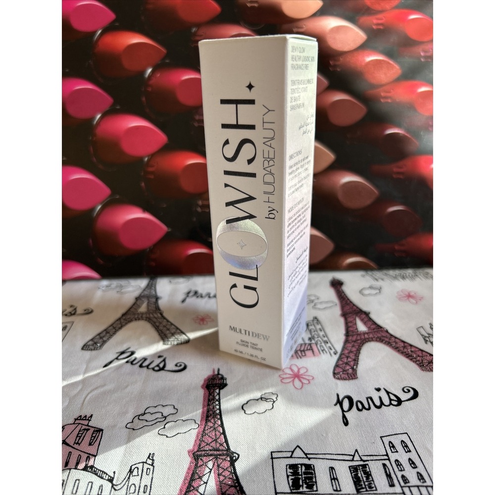 GloWish By Huda Beauty Multi Dew Skin Tint - 1.35oz Full Size Read— DEEP 11